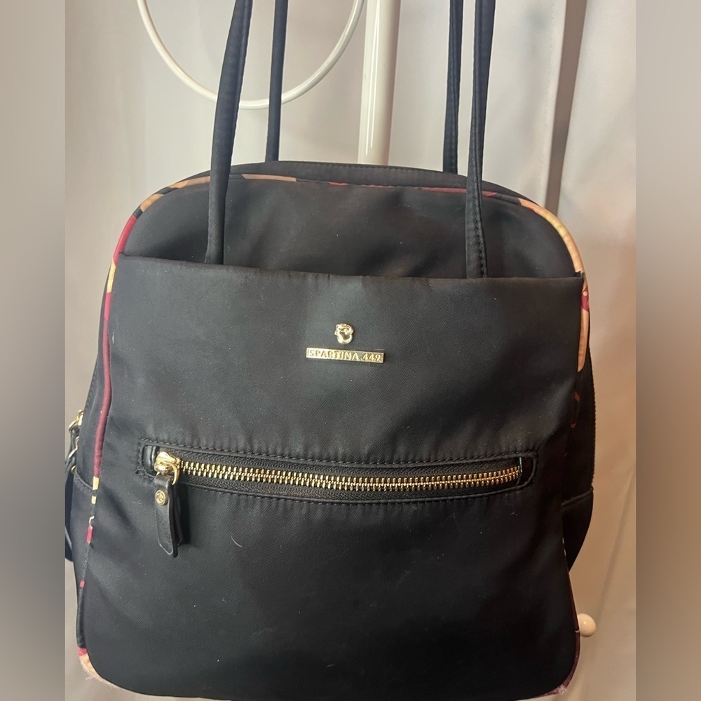 Spartina 449 Black Evie Armada Convertible Backpack